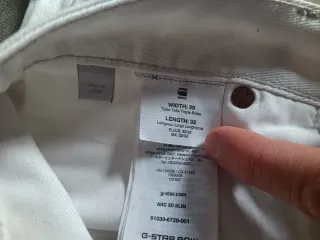 Pantalones G-Star RAW blancos  Talla 30 Largo 32