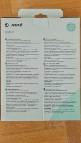 Manoplas Jané para silla de paseo (negras)