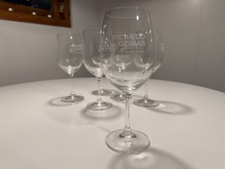 6 Copas de Vino de Cristal
