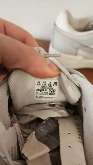 Zapatillas Puma Blancas y Grises