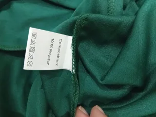 Caftán Marroquí Verde y Dorado Talla S