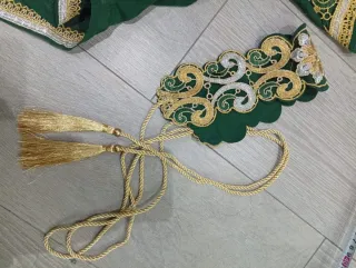Caftán Marroquí Verde y Dorado Talla S