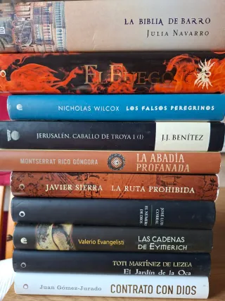 Pack de libros. 10 libros narrativa.