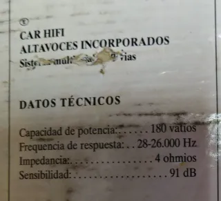 Altavoces Mac Audio 180W Max