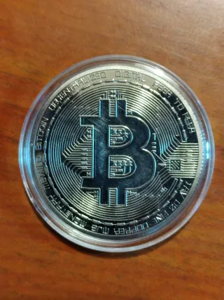 Bitcoin Argentato - Moneta/Gettone da Collezione