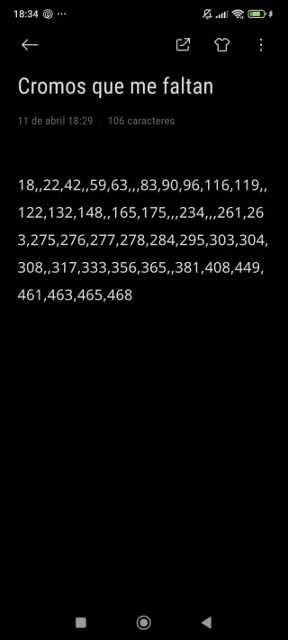 Cromos Adrenalyn 2026 FALTAS