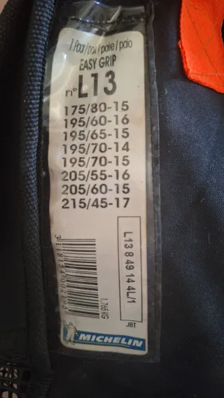 Cadenas Nieve Michelin Easy Grip L13