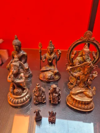 Figuras Budistas Antiguas Metal