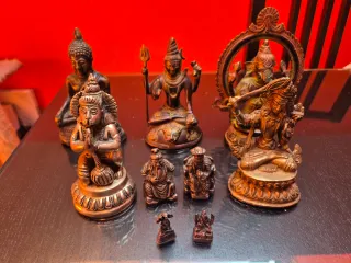 Figuras Budistas Antiguas Metal