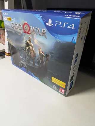 PS4 Slim 1TB God of War + Mando Azul