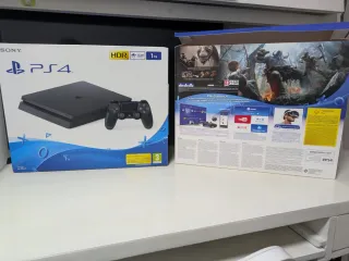 PS4 Slim 1TB God of War + Mando Azul
