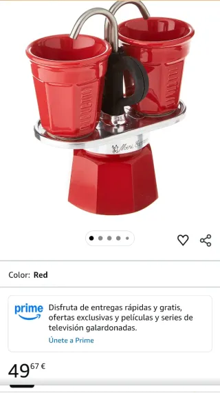 Cafetera Italiana Bialetti mini