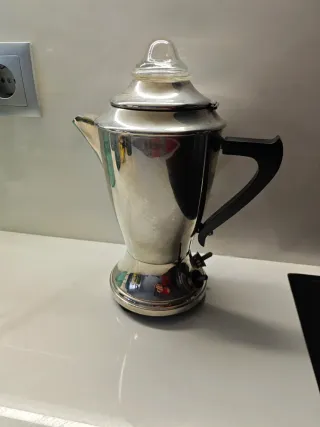 Cafetera Vintage Cromada