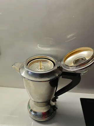 Cafetera Vintage Cromada