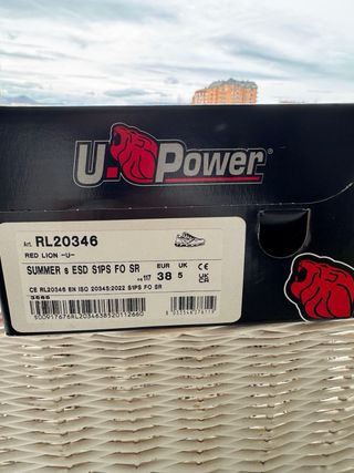 Zapatos de seguridad U-Power talla 38