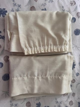 Coppia Tende Chiffon Panna