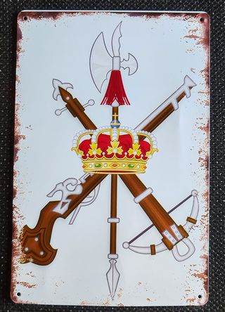 Cartel Metálico Emblema Legión Española