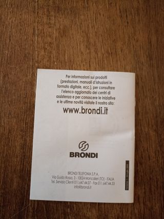 Manuali istruzioni Cordless Brondi