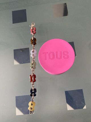 Pulsera Tous Plata Oso Multicolor