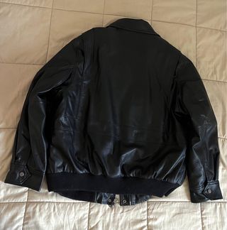Chaqueta Bershka Cuero Negra