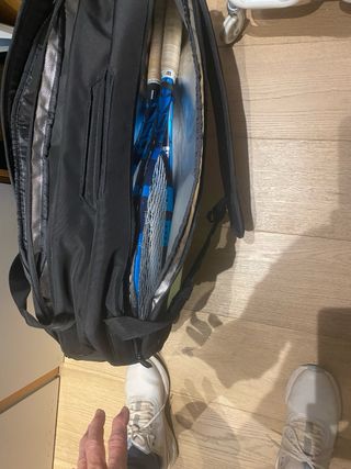 Raquetero de Tenis Prince Negro y Verde