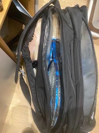 Raquetero de Tenis Prince Negro y Verde