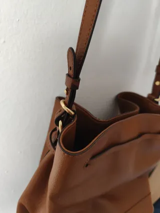 Bolso de piel marrón Ralph Lauren