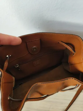 Bolso de piel marrón Ralph Lauren