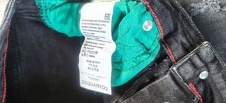 Pantalones DSQUARED2 Negros Desgastados