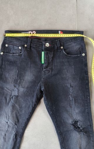 Pantalones DSQUARED2 Negros Desgastados