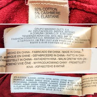 Jersey Massimo Dutti Burdeos Algodón Cachemira XL