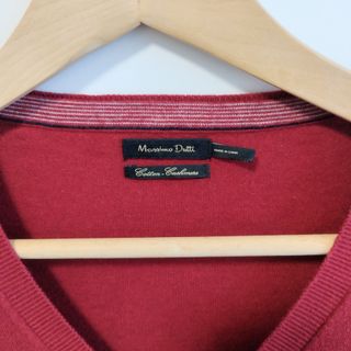 Jersey Massimo Dutti Burdeos Algodón Cachemira XL