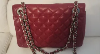 Borsa vera pelle trapuntata