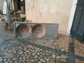 Fregadero antiguo de marmolina