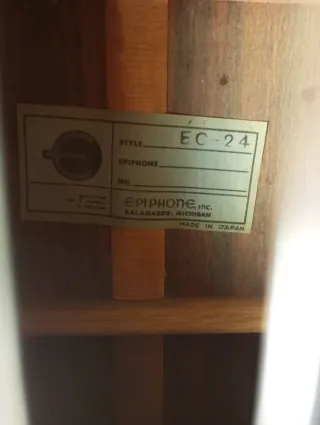 Guitarra Española Epiphone EC-24 1970