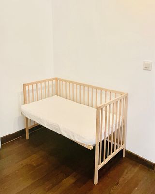 Cuna colecho madera ikea modificada