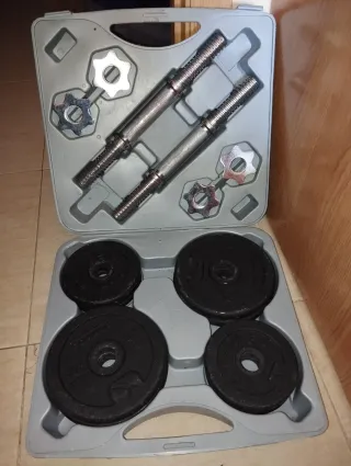 Mancuernas ajustables con maletín