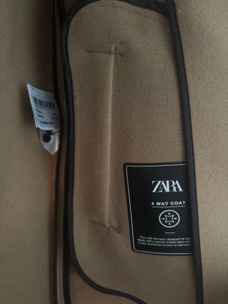Abrigo marron  Zara Talla M