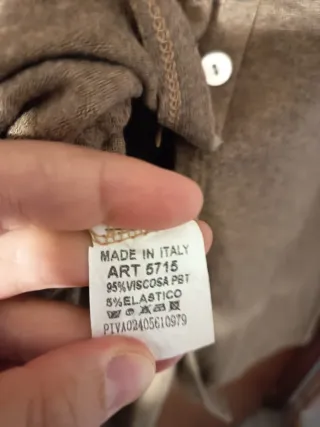 Falda larga marrón botones