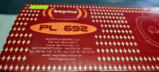 Altavoces Beyma 6x9" Ovalados 240wat.max.Impecable