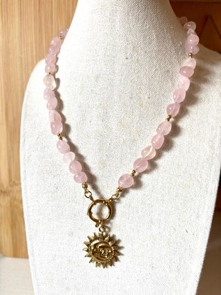 Collar Cuarzo Rosa