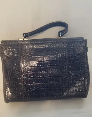 Borsa in vera pelle coccodrillo