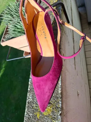 Scarpe Isabelle Amaranto con Cinturino