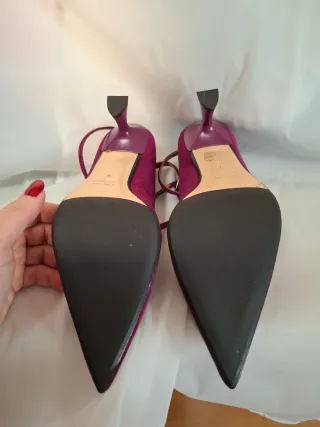 Scarpe Isabelle Amaranto con Cinturino