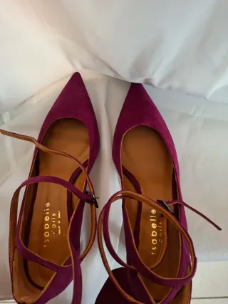 Scarpe Isabelle Amaranto con Cinturino