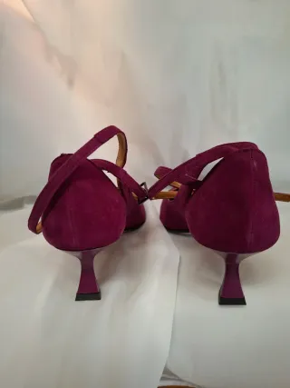 Scarpe Isabelle Amaranto con Cinturino