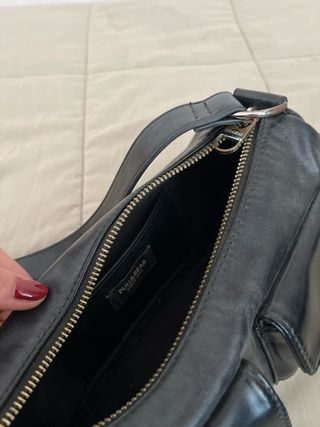 Bolso Hombro Negro Bolsillos Pull&Bear