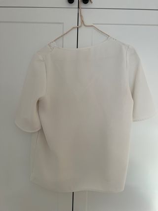 Blusa Sezane Encaje V-Neck Talla XS