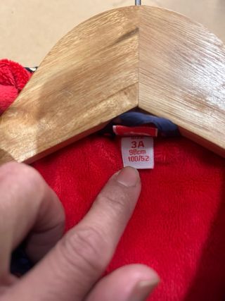 Chaqueta niña Tuc Tuc azul con corazones dorados