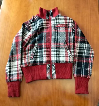 Chaqueta cuadros mujer talla M